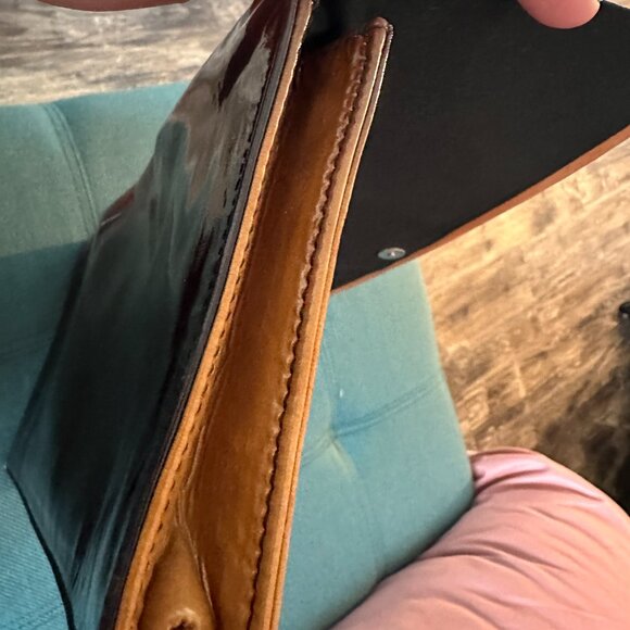 Authentic Prada Ombre Patent Leather Large Clutch - Picture 6 of 11